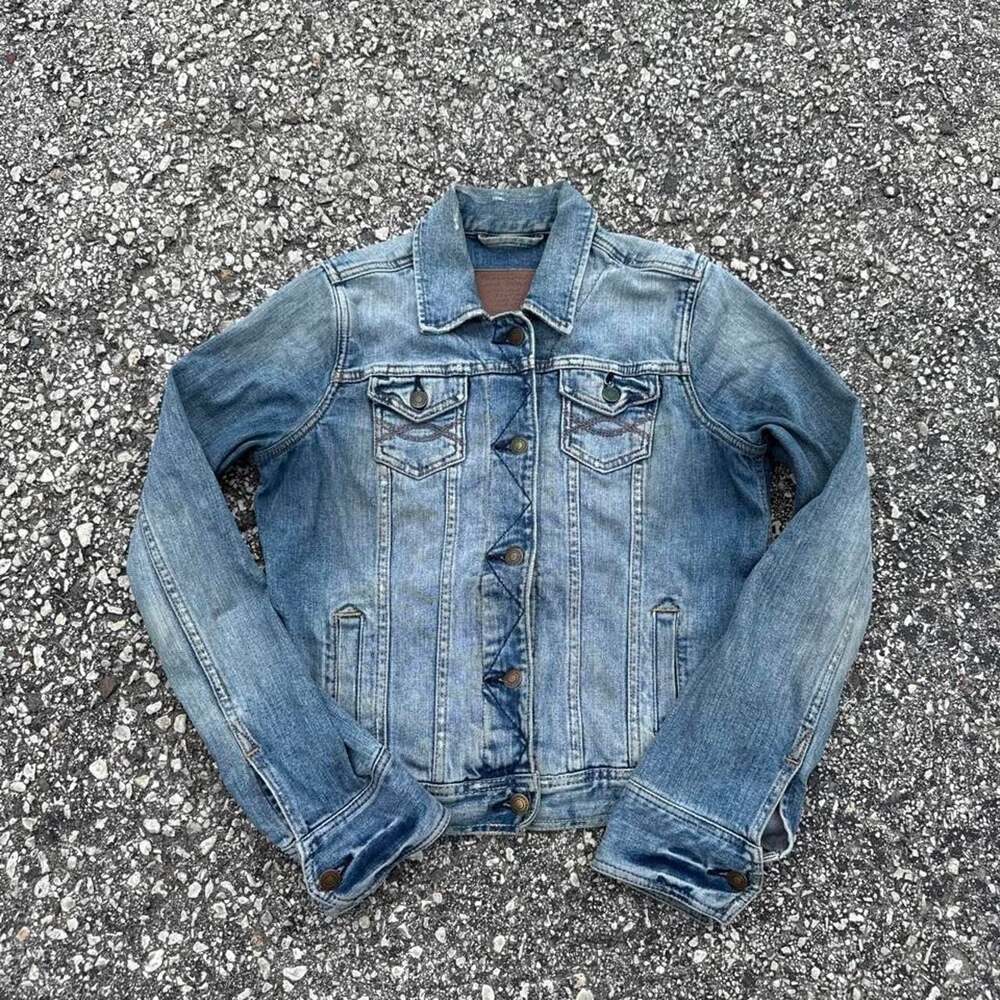 Vintage Abercrombie & Fitch Blue Denim Jacket Size M